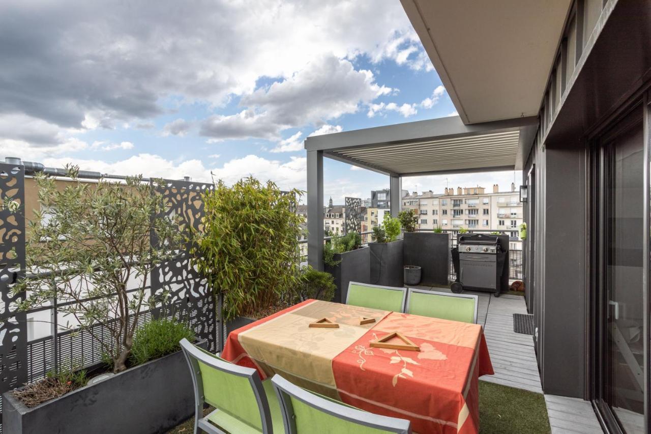 Illanka - Appartement 3 Chambres Avec Parking Et Terrasse Proche Gare Rennes Exteriér fotografie